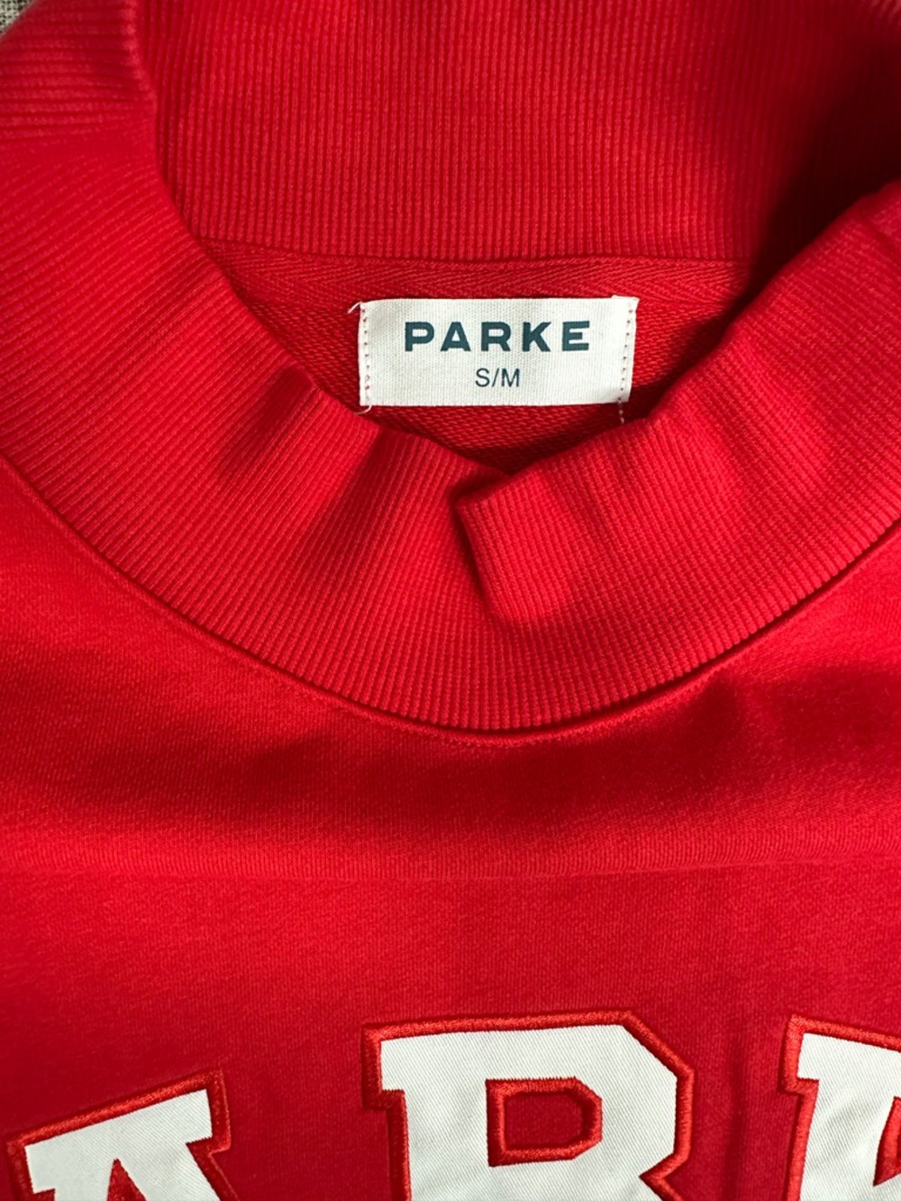 Parke Vintage College Style Red Pullover - Picture 4 of 6